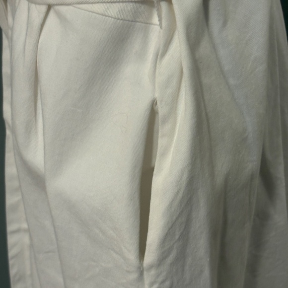 Who What Wear White Sleeveless Button Down Midi Sundress with Pockets - Picture 5 of 13